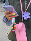 Chunky personalized phone strap - This Rainbow phone strap makes your phone look extra Funky. No more boring mirror selfies.