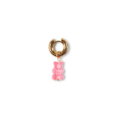 Chunky gummybear translucent pink - These Chunky earrings are real eye catchers. Wear it on it’s own or create your personal perfect ear party. More is more and less is bore.