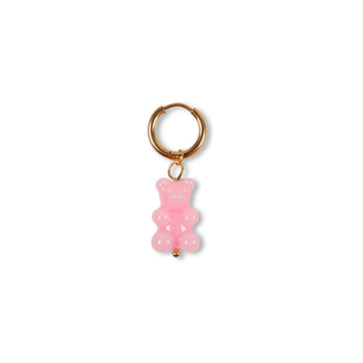 Small pink gummybear earring