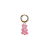 Small translucent pink gummybear earring