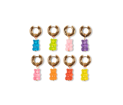 Chunky gummybear orange - These Chunky earrings are real eye catchers. Wear it on it’s own or create your personal perfect ear party. More is more and less is bore.