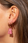 Small pink gummybear earring