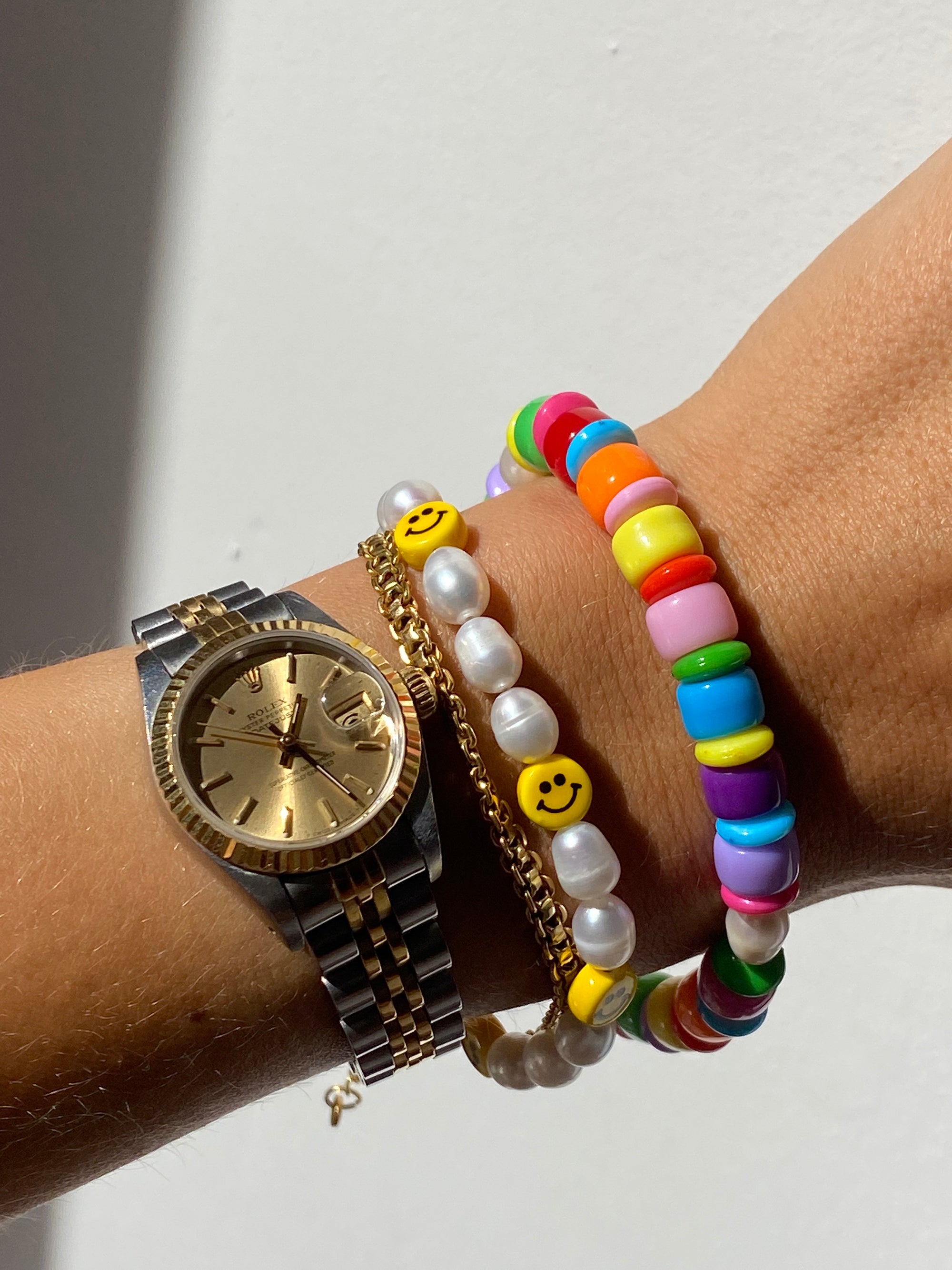 Colorful Happy Face Clay Bead Bracelet For Women Set Of 10 Hand Jewelry  Dics With Round Beaded Polymer Clay Pulseras Mujer Moda From  Chinakelly_jewelry, $51.76 | DHgate.Com