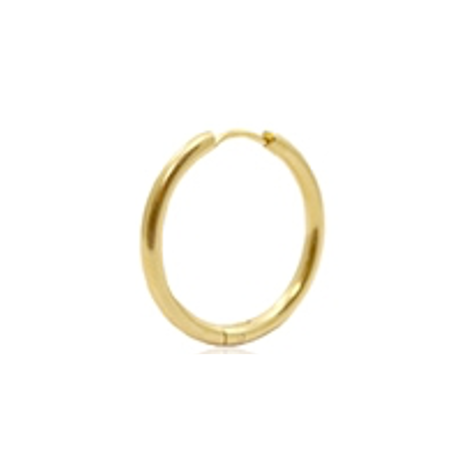 Perfect basic gold hoop