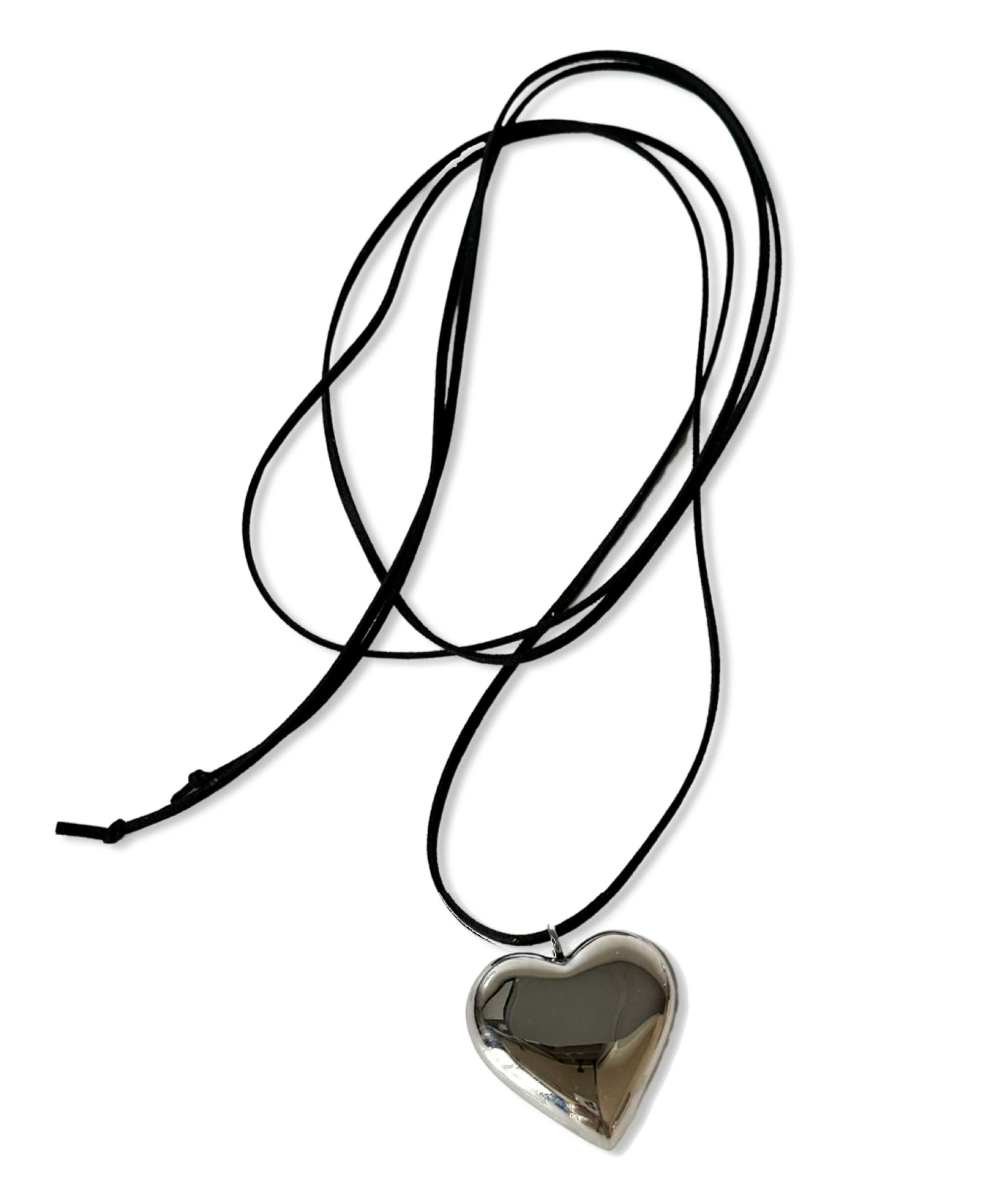 Puffy heart necklace Funky and Fancy